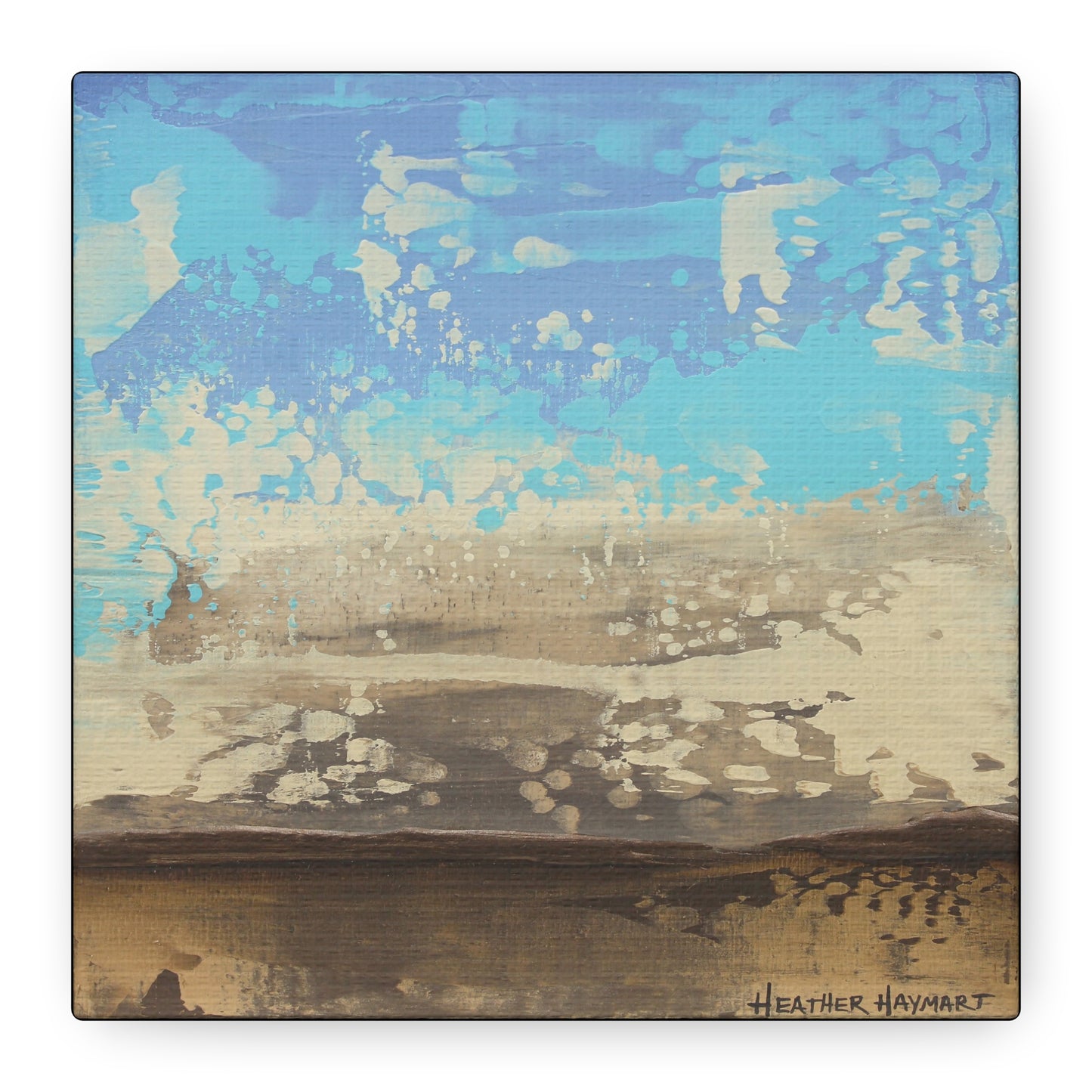 Be Like Water - Square Canvas Art Print
