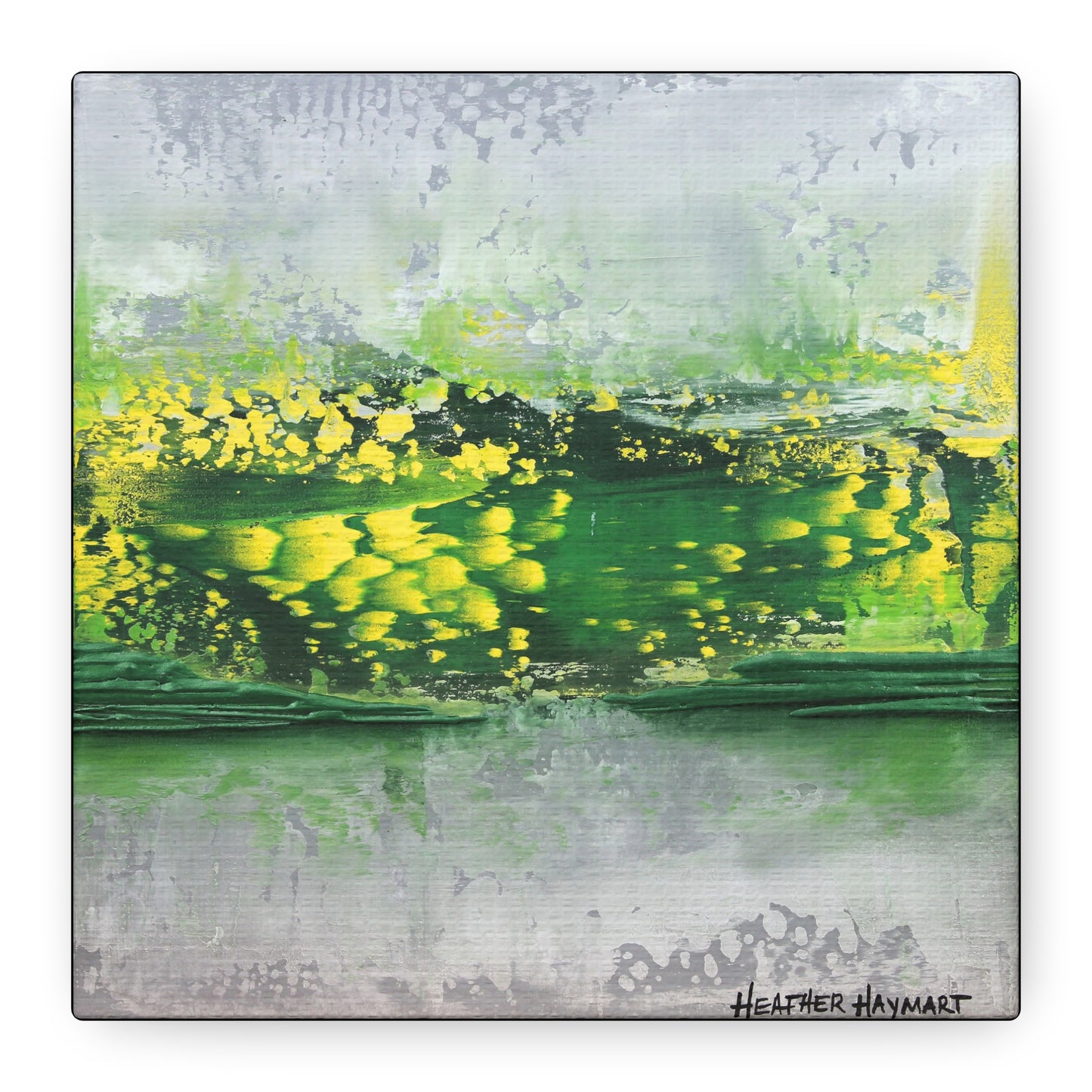 Rush Past - Square Canvas Art Print