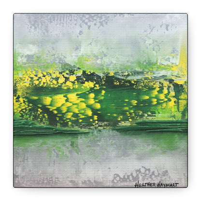 Rush Past - Square Canvas Art Print