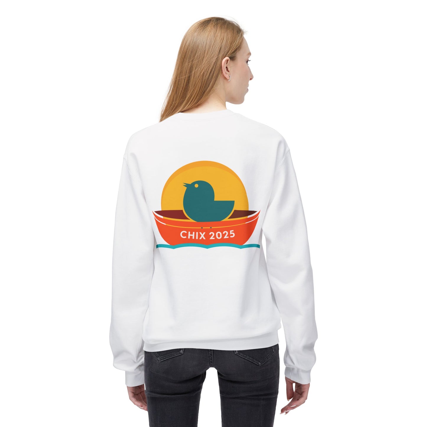 Chix 2025 Sweatshirt -orange and little boat