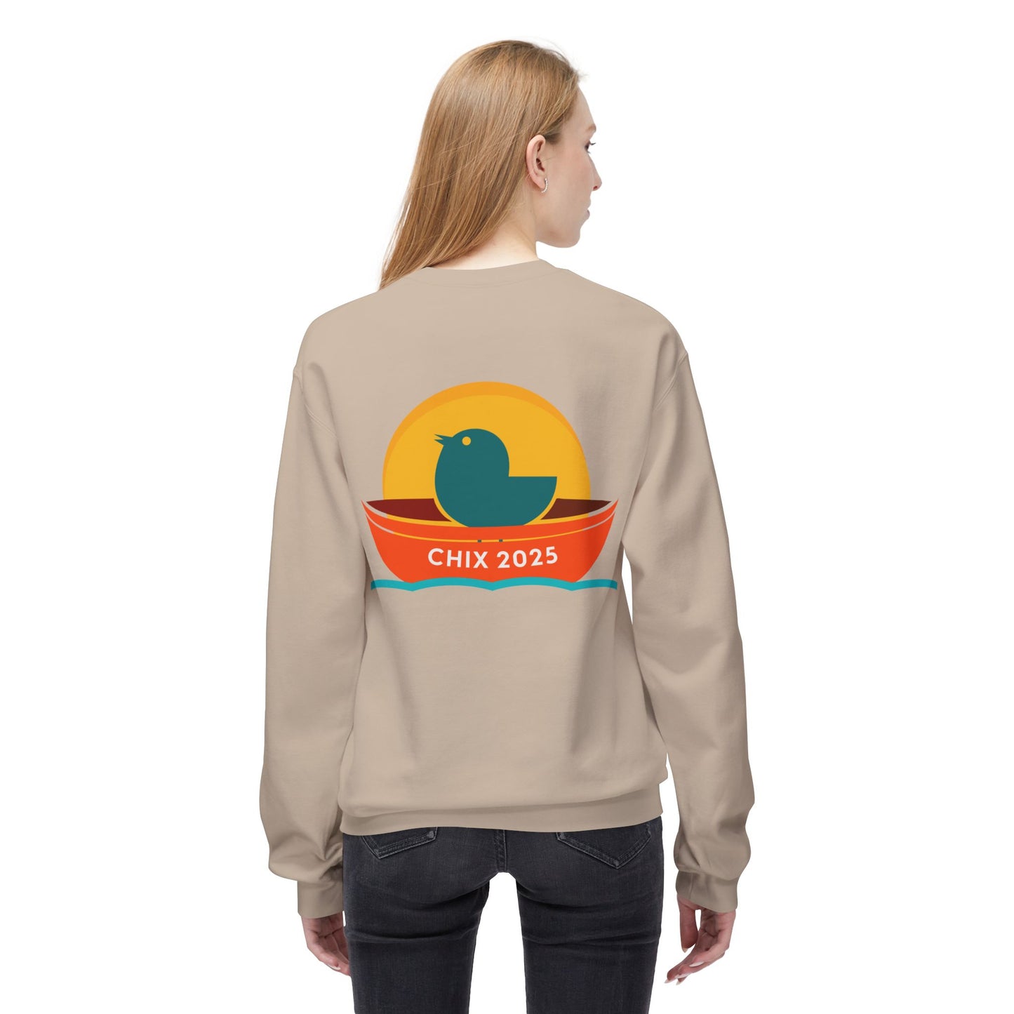 Chix 2025 Sweatshirt -orange and little boat