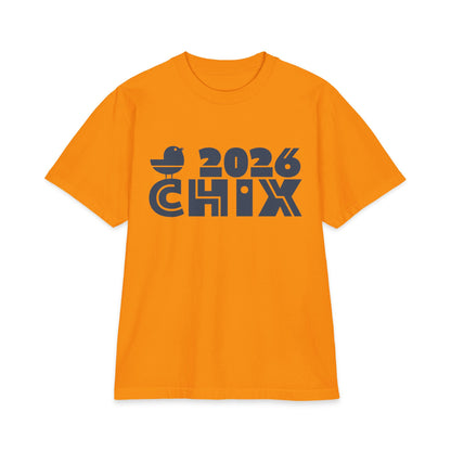 2026 Chix T-Shirt — dark logo on right arm and front