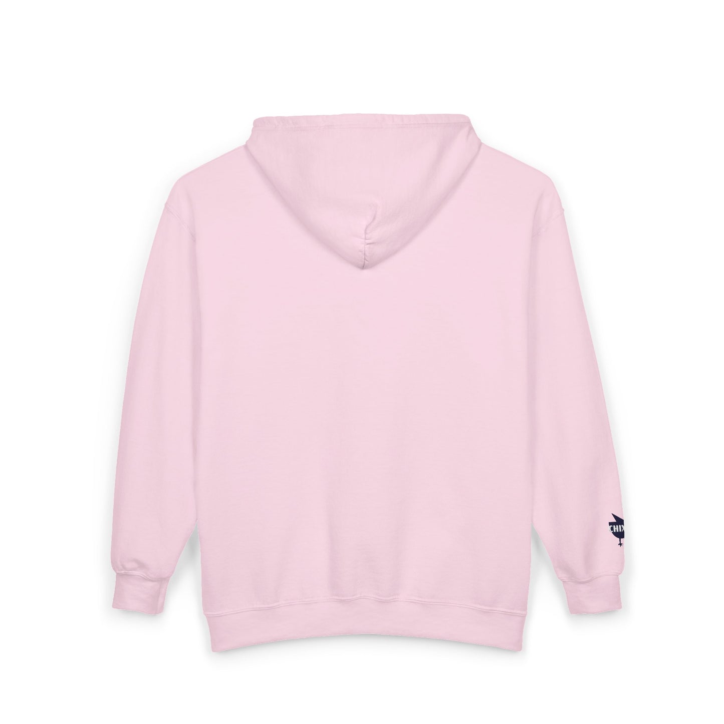 Chix 2026 Full-Zip Hoodie — embroidered dark logos on chest and wrist