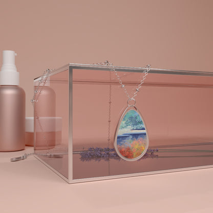 Art Necklace - Last Bits of Winter