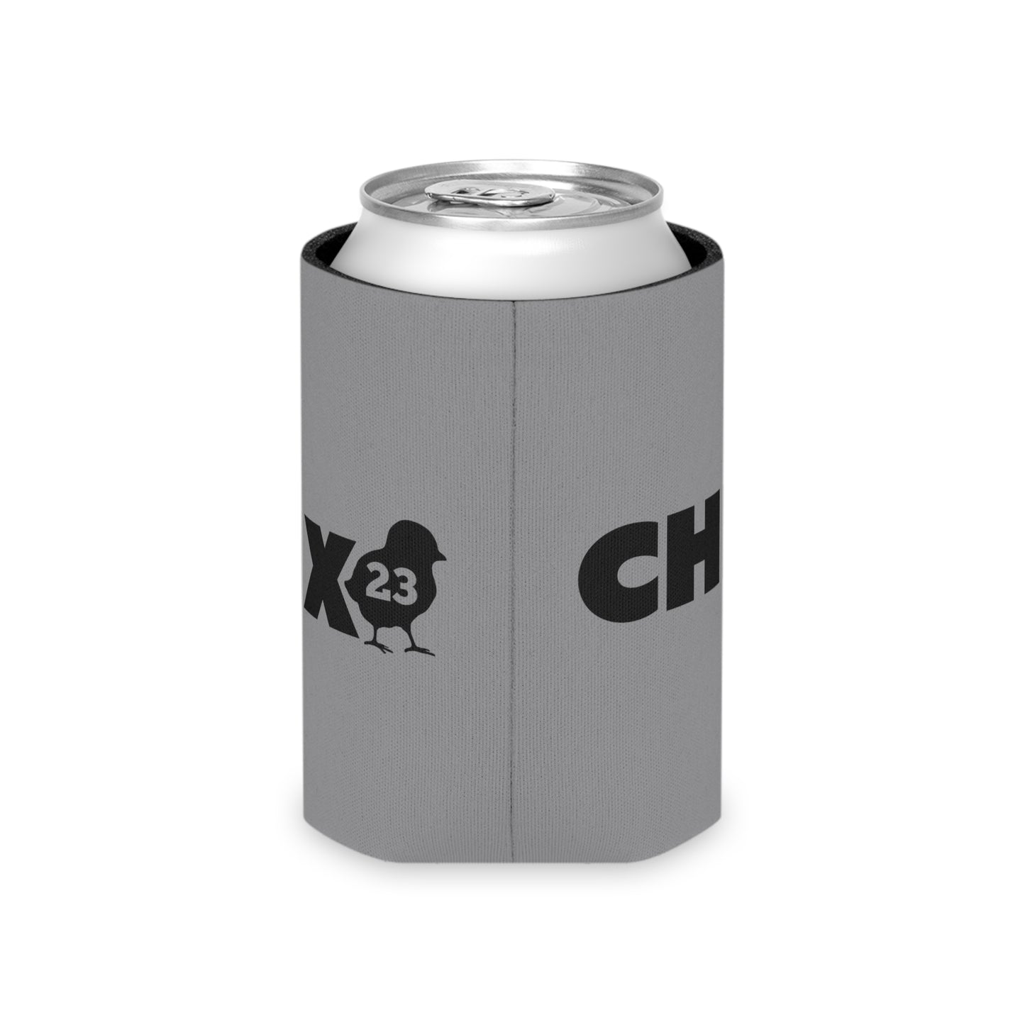 Regular Can Cooler - black on gray