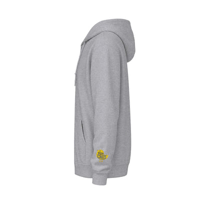 Chix 2026 Full-Zip Hoodie (fixed) — embroidered light logos on chest and wrist