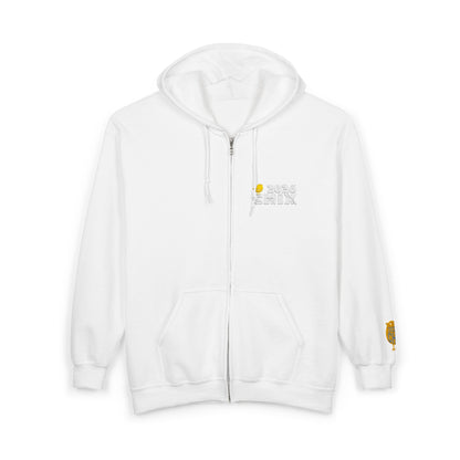 Chix 2026 Full-Zip Hoodie — embroidered light logos on chest and wrist