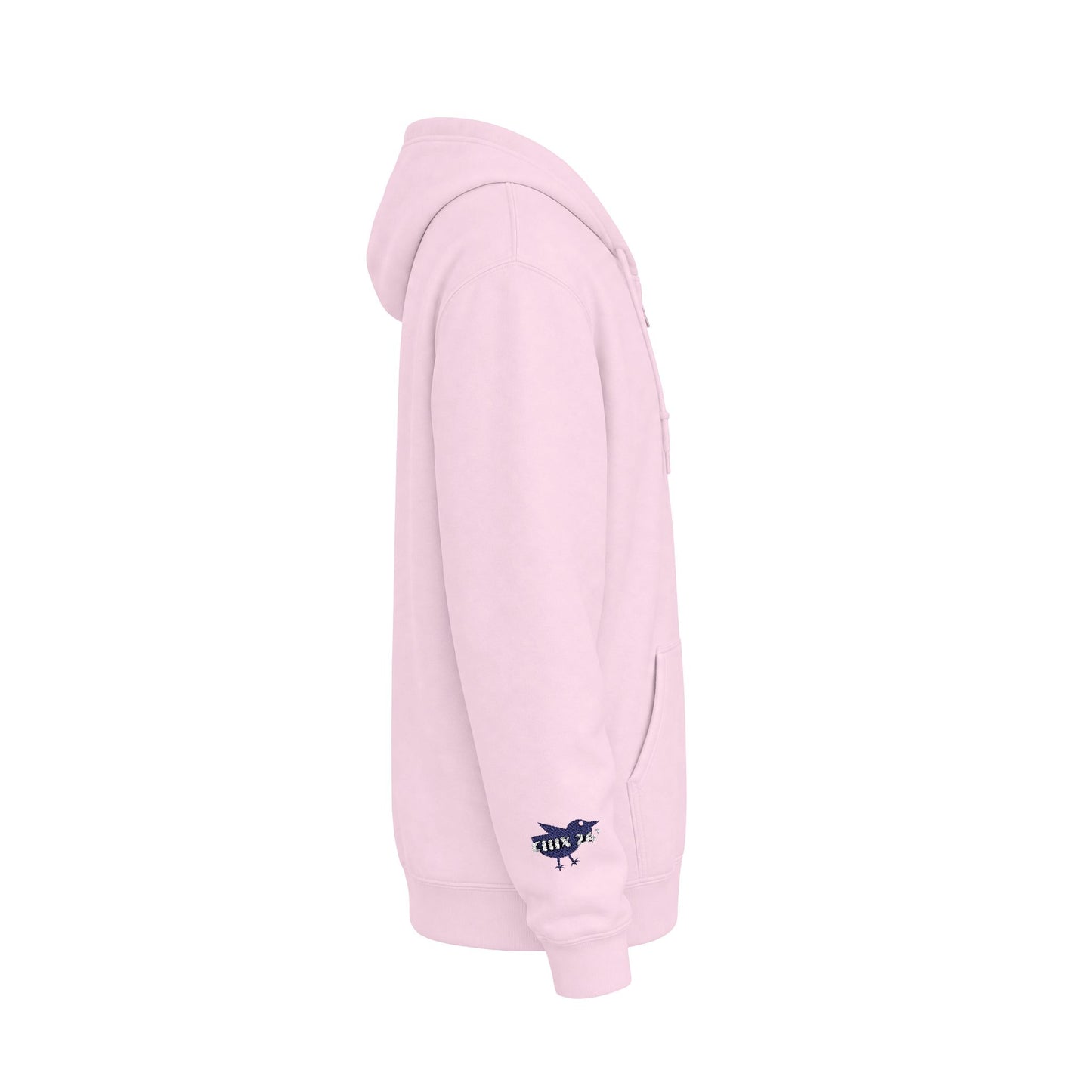 Chix 2026 Full-Zip Hoodie — embroidered dark logos on chest and wrist