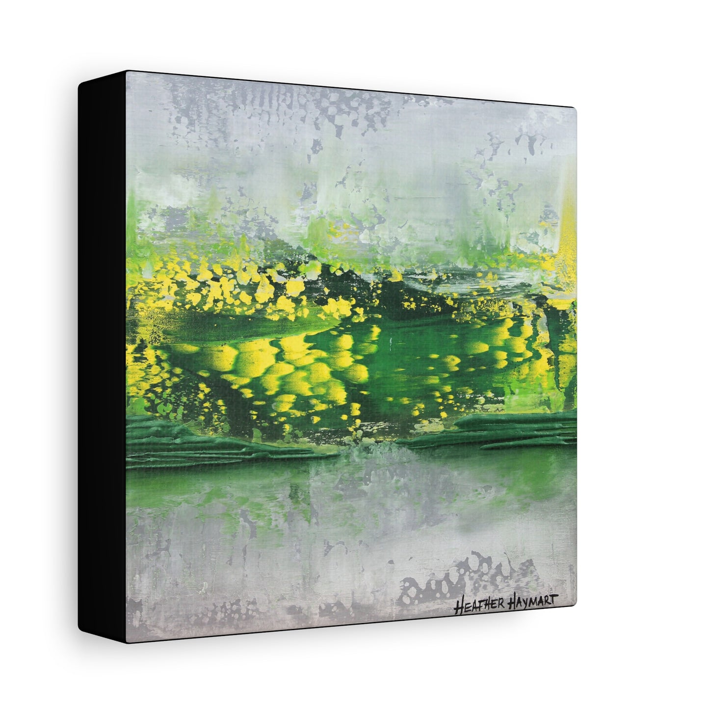 Rush Past - Square Canvas Art Print