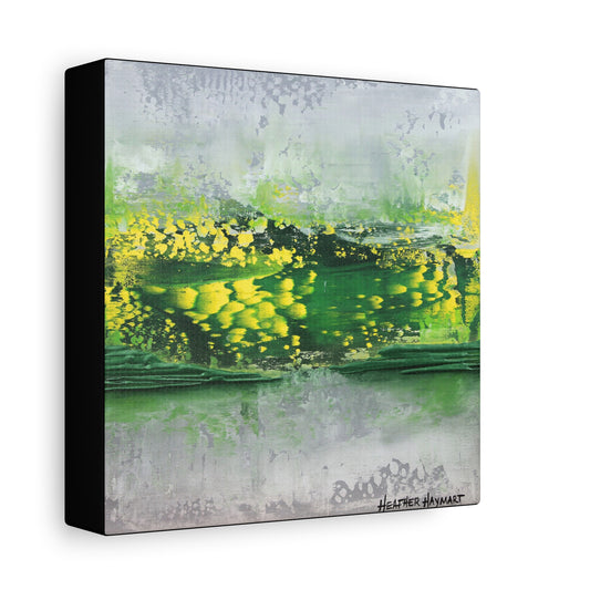 Rush Past - Square Canvas Art Print