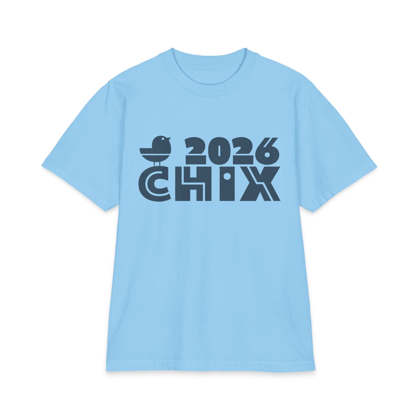 2026 Chix T-Shirt — dark logo on right arm and front