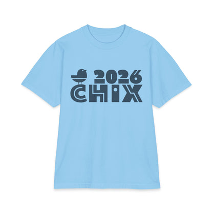 2026 Chix T-Shirt — dark logo on right arm and front