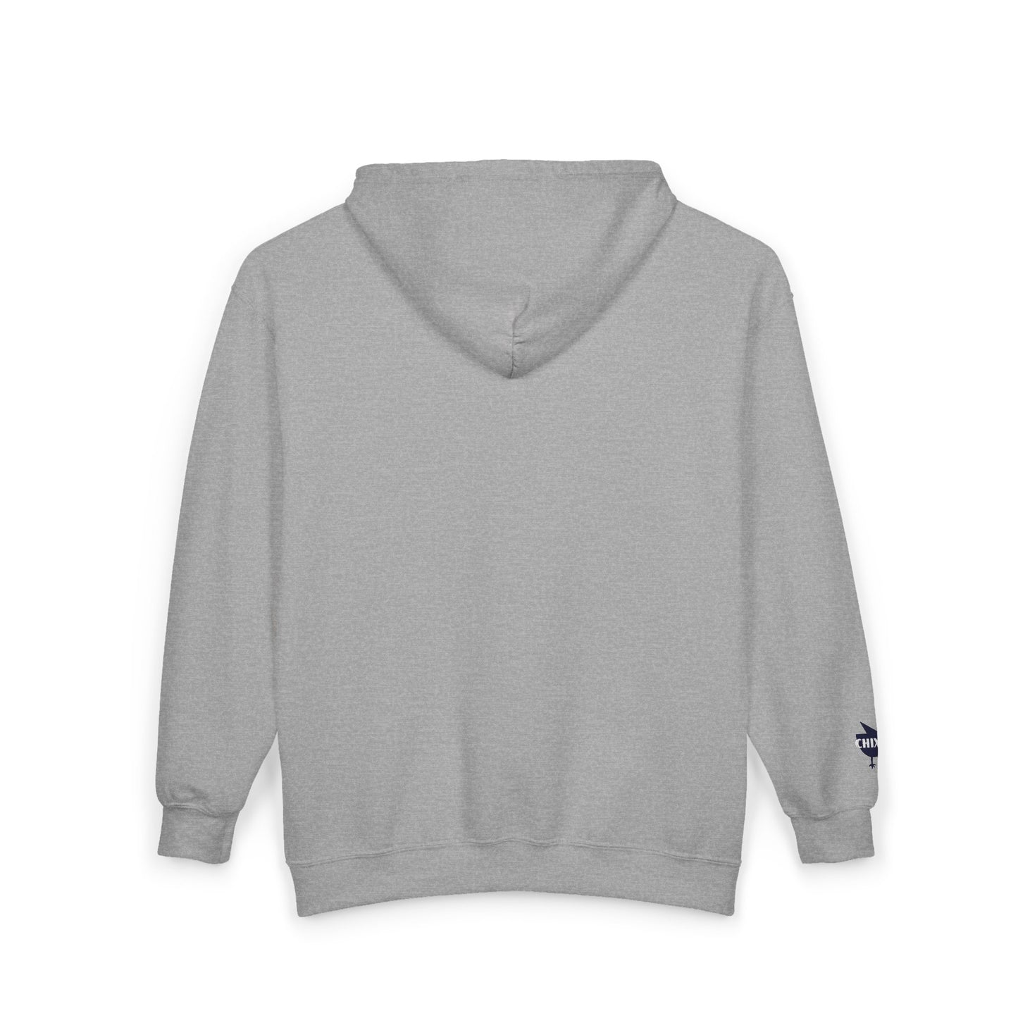 Chix 2026 Full-Zip Hoodie — embroidered dark logos on chest and wrist