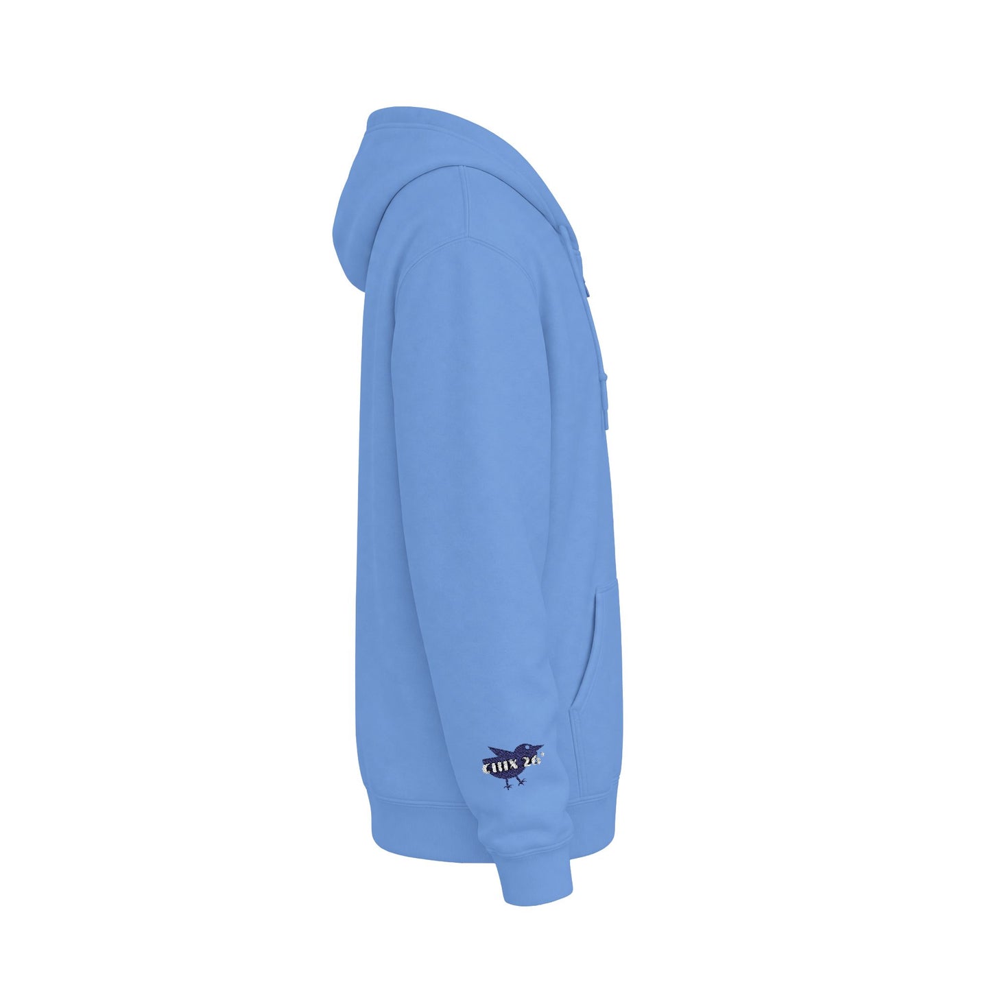Chix 2026 Full-Zip Hoodie — embroidered dark logos on chest and wrist