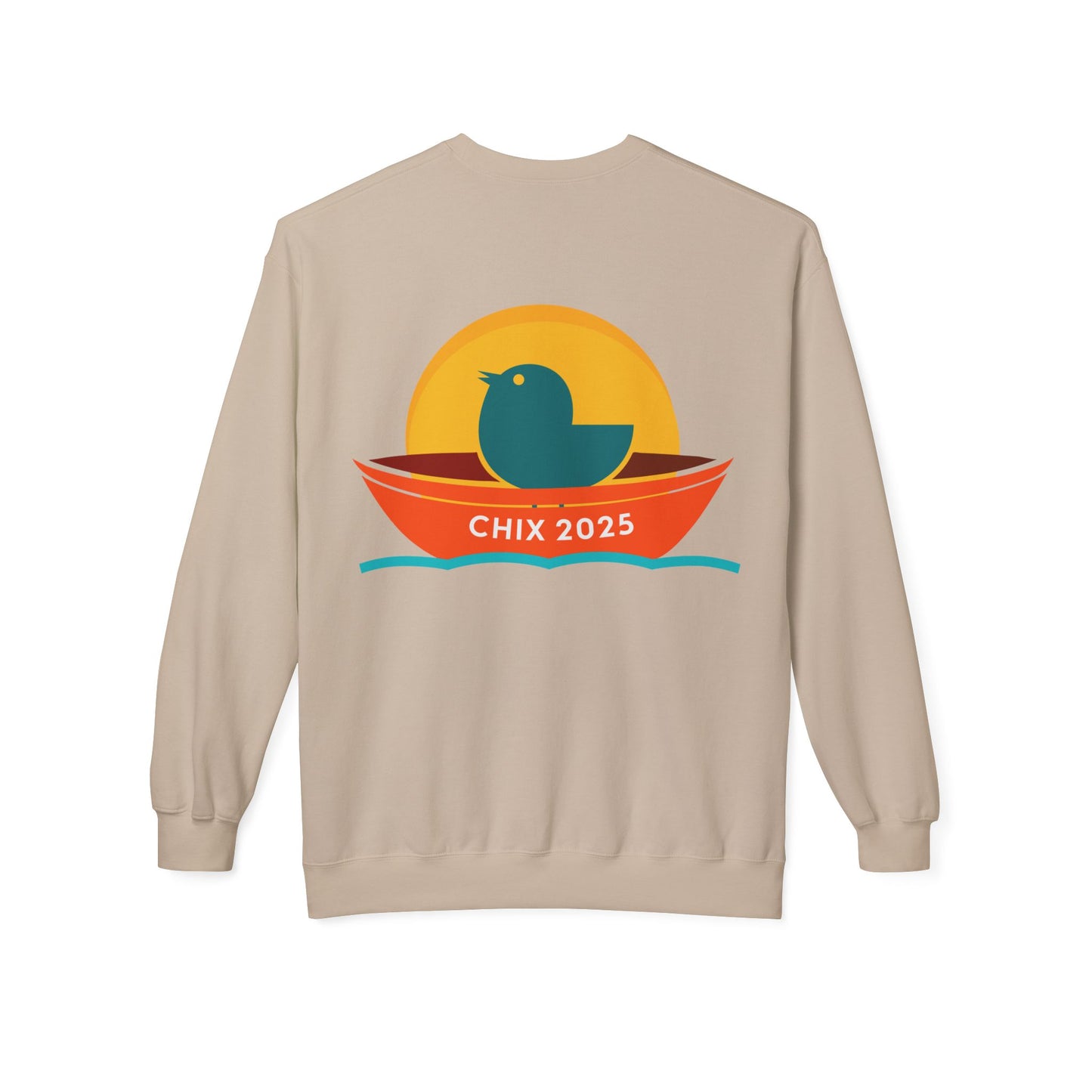 Chix 2025 Sweatshirt -orange and little boat