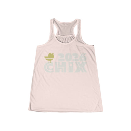 2026 Chix Racerback Tank - light logo