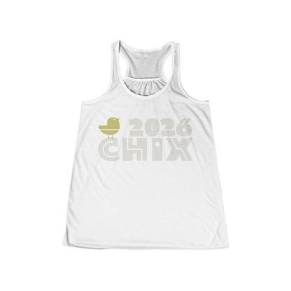 2026 Chix Racerback Tank - light logo