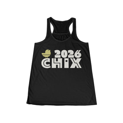 2026 Chix Racerback Tank - light logo