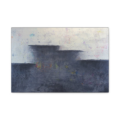 charcoal and white abstract art with metallic accents and hints of color