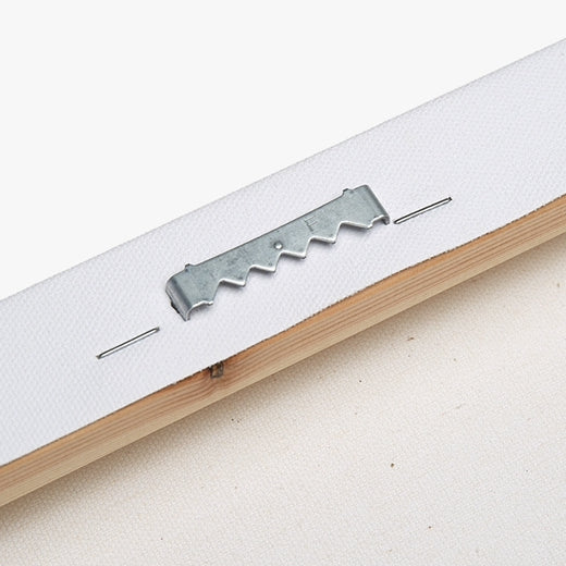 sawtooth hanger on back of canvas print