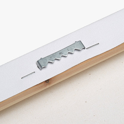 sawtooth hanger on back of canvas print