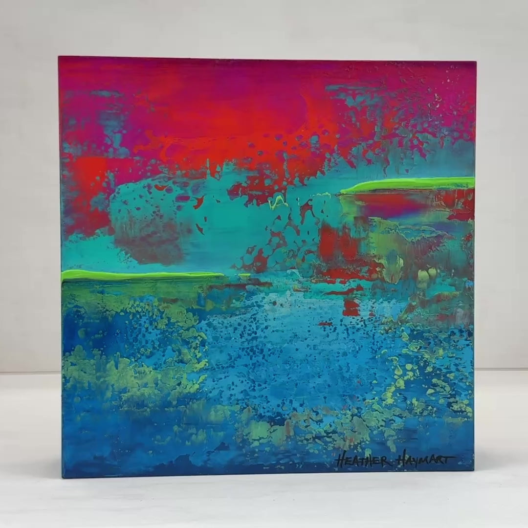 Art Video - re-connecting textured abstract art